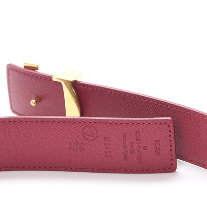 Louis Vuitton Monogram Calfskin 30mm LV Initiales Reversible Belt 80 32 Fuchsia 5 of 7