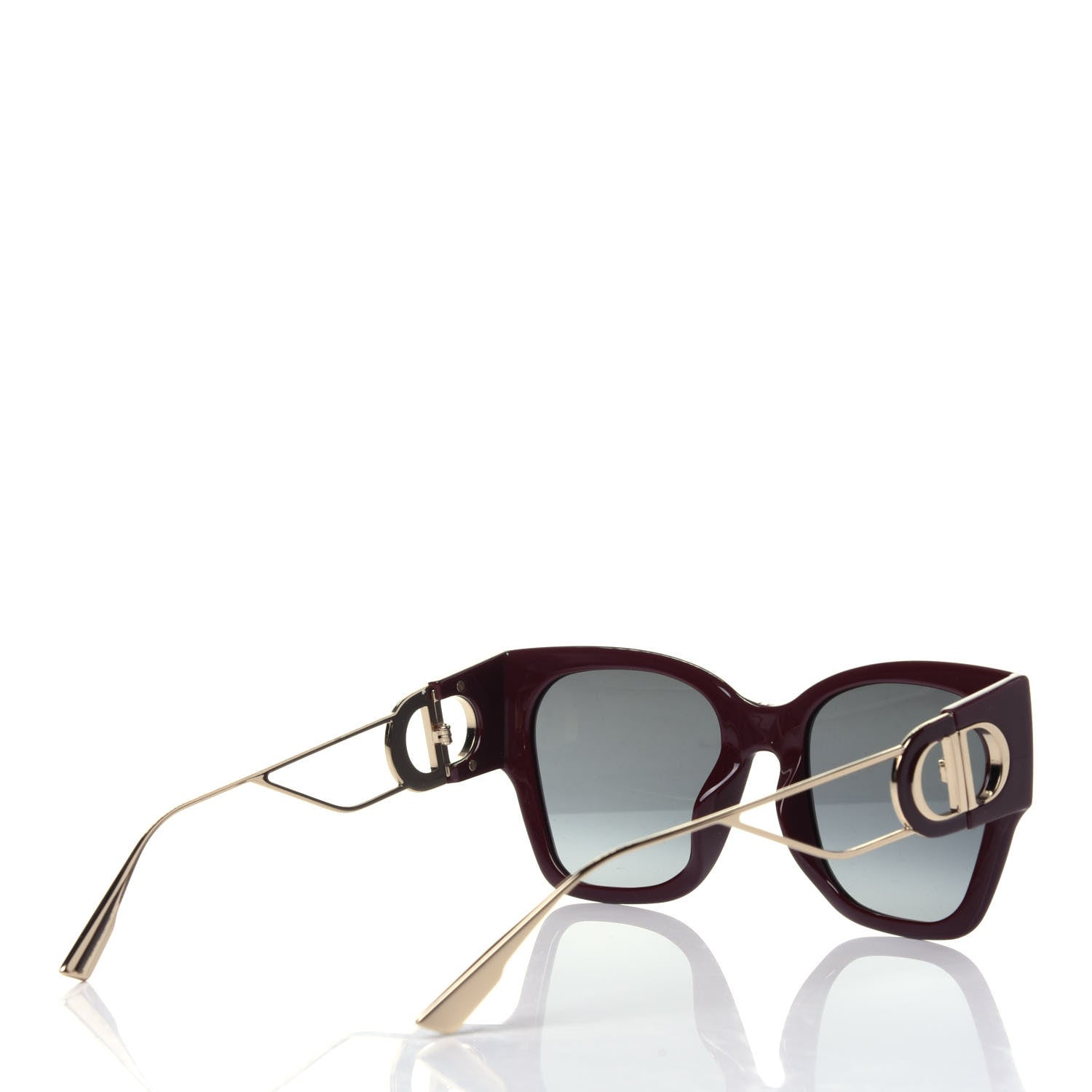 Christian Dior Rectangular 30 Montaigne 1 Sunglasses Burgundy 3 of 5