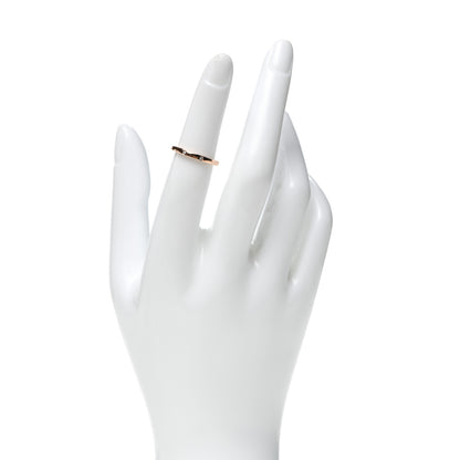 Cartier 18K Pink Gold 3 Diamond Ballerine Wedding Band Ring 49 4.75 3 of 8