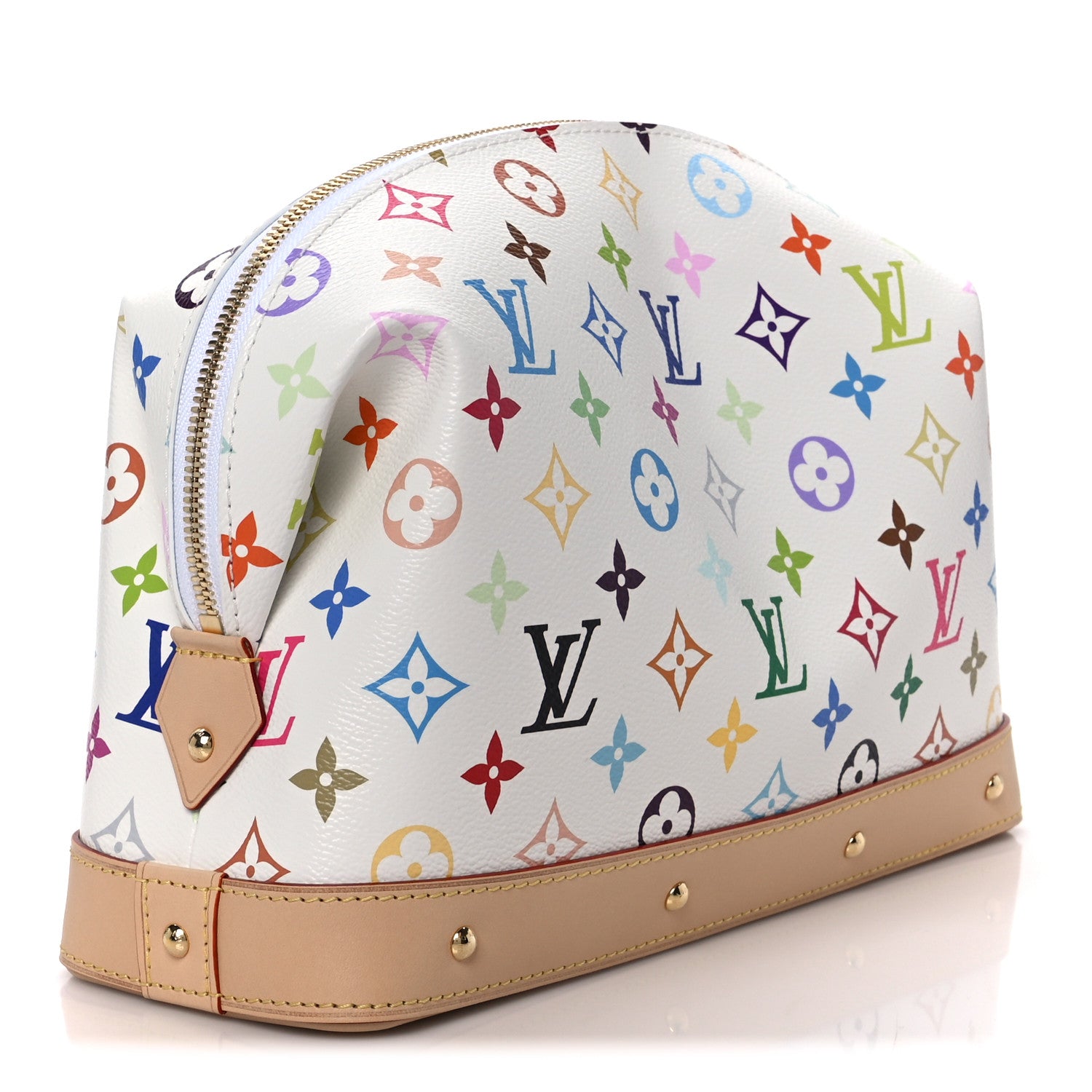 Louis Vuitton LV x TM Monogram Multicolor Cosmetic Pouch GM White 3 of 9