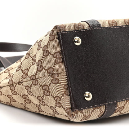 Gucci Monogram Medium Abbey Tote Dark Brown 8 of 9