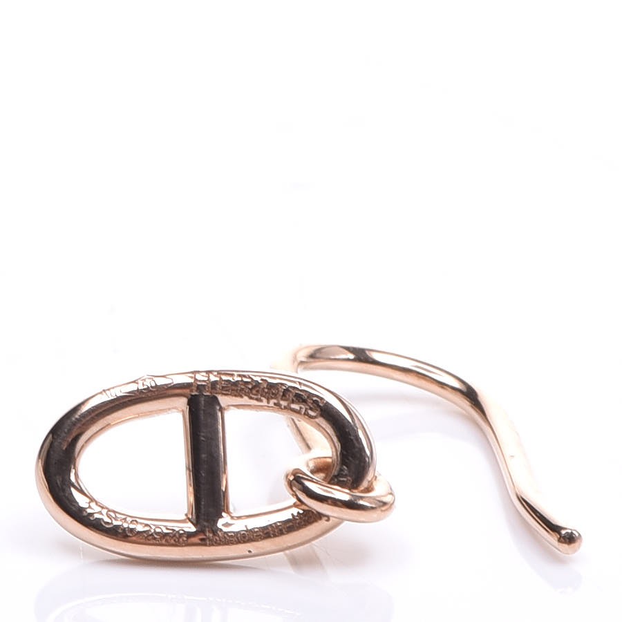 18K Rose Gold Ronde Chaine d'Ancre Drop Earrings