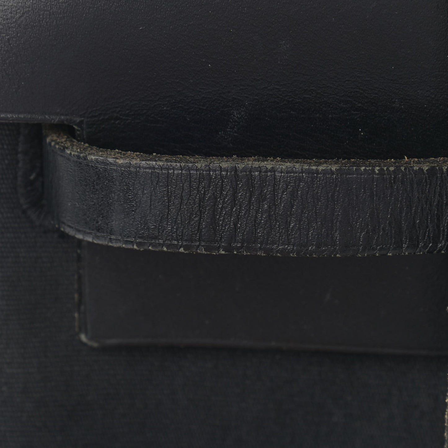 Toile Vache Calfskin Herbag 30 PM Backpack Black