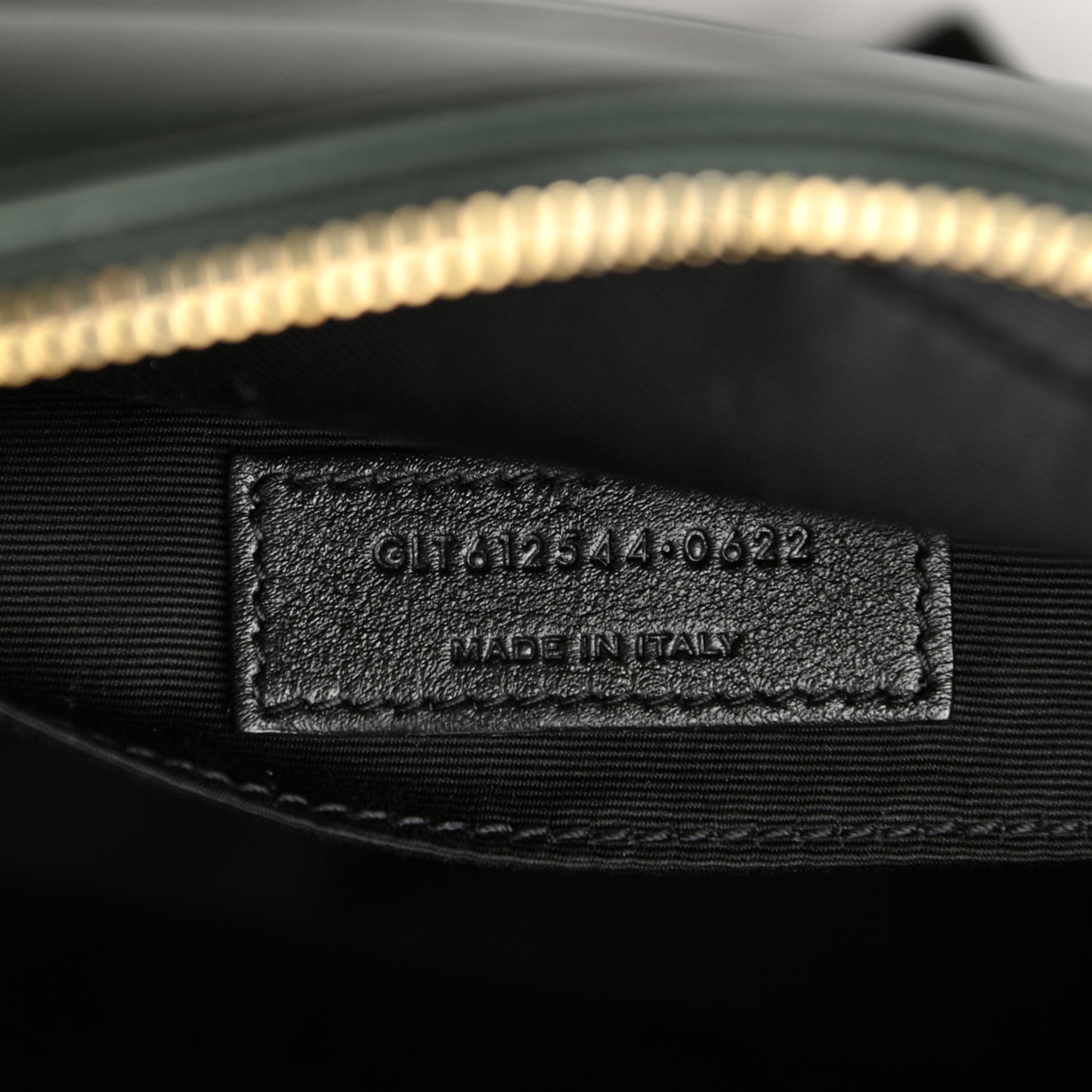 Calfskin Matelasse Monogram Lou Camera Green