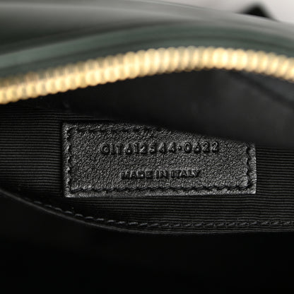 Saint Laurent Calfskin Matelasse Monogram Lou Camera Green 7 of 10