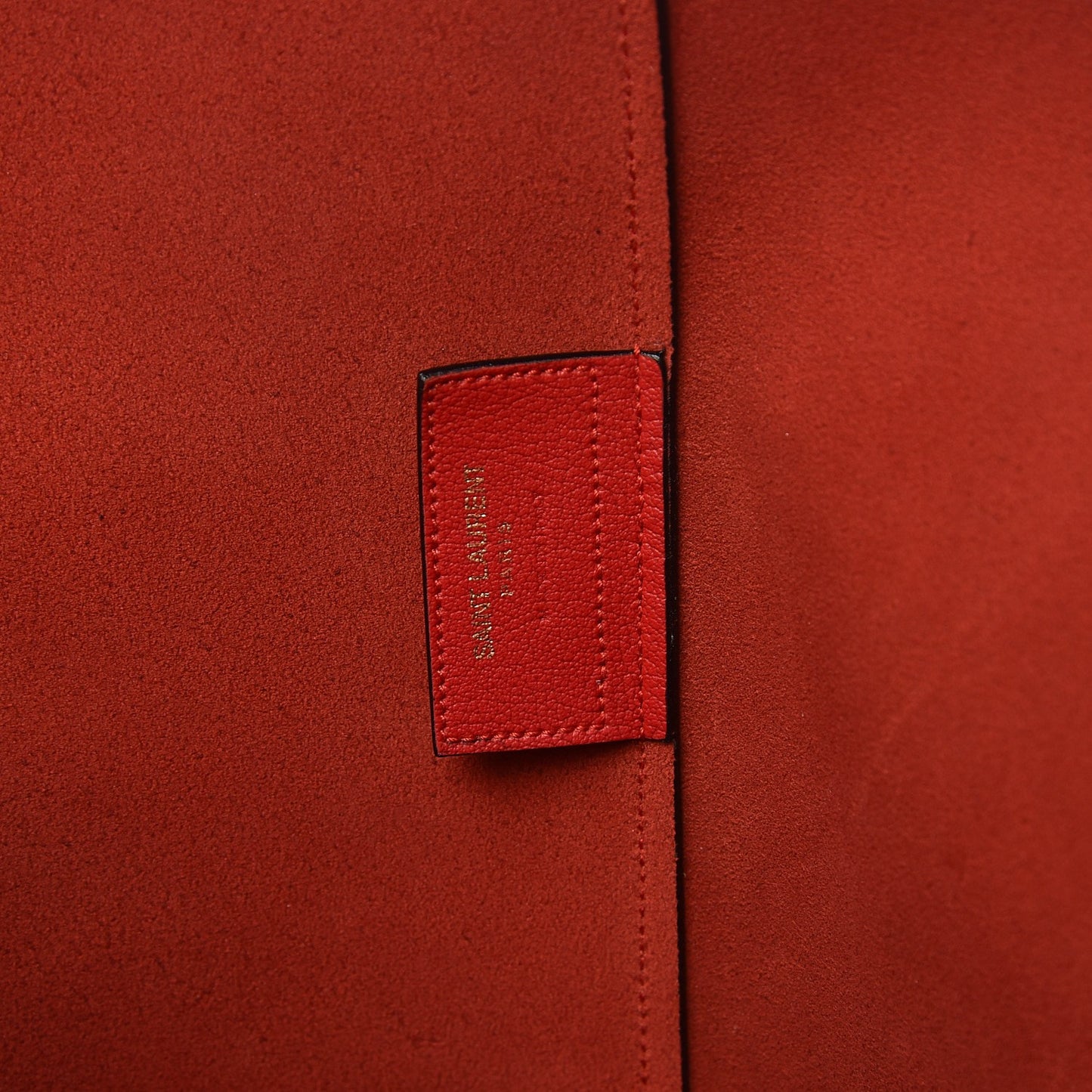 Calfskin Large Shopping Tote Red