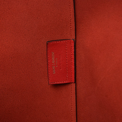 Saint Laurent Calfskin Large Shopping Tote Red 7 of 12