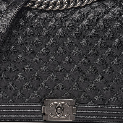 Chanel Caviar Quilted Large Boy Flap Black 11 of 12
