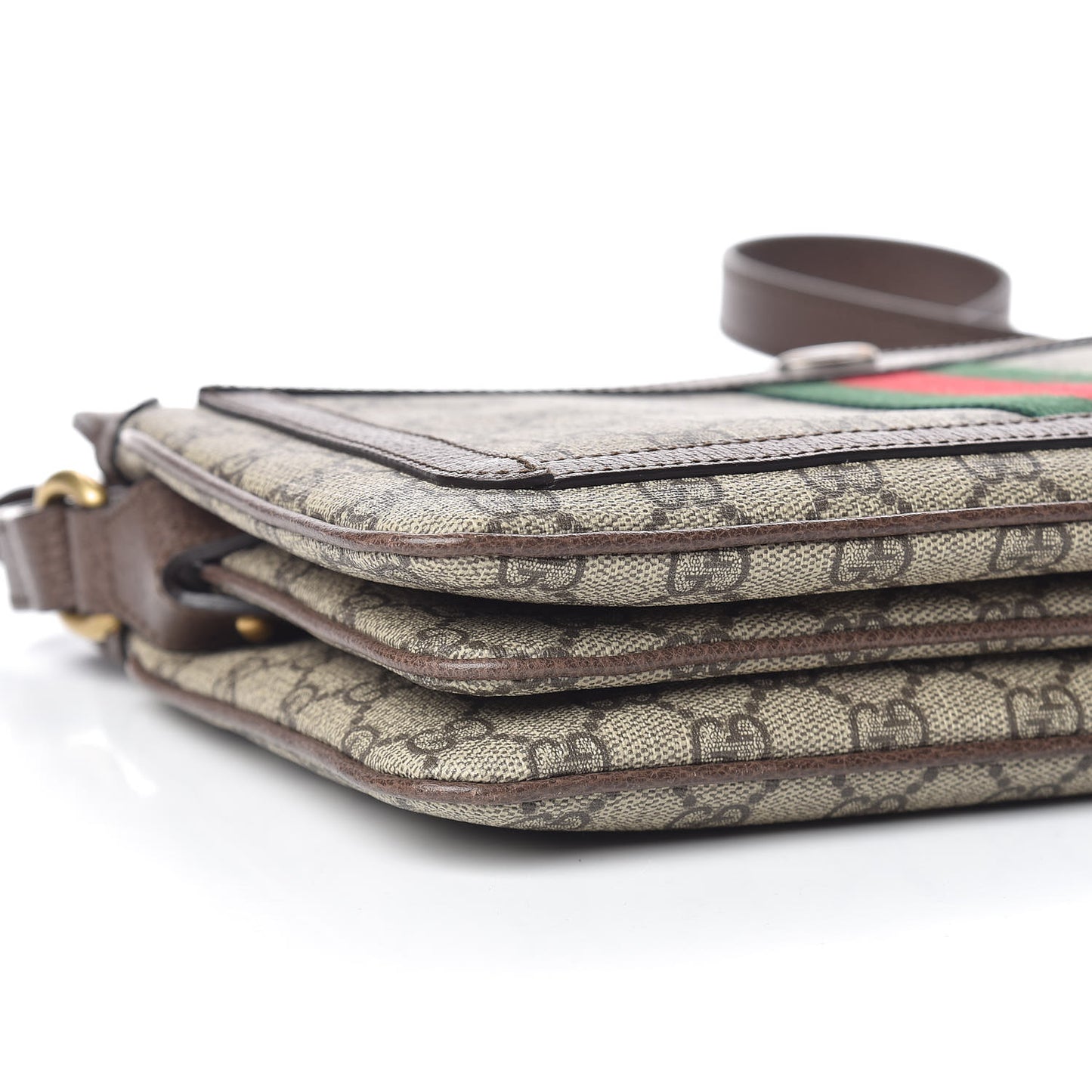 GG Supreme Monogram Web Medium Ophidia Shoulder Bag Beige New Acero
