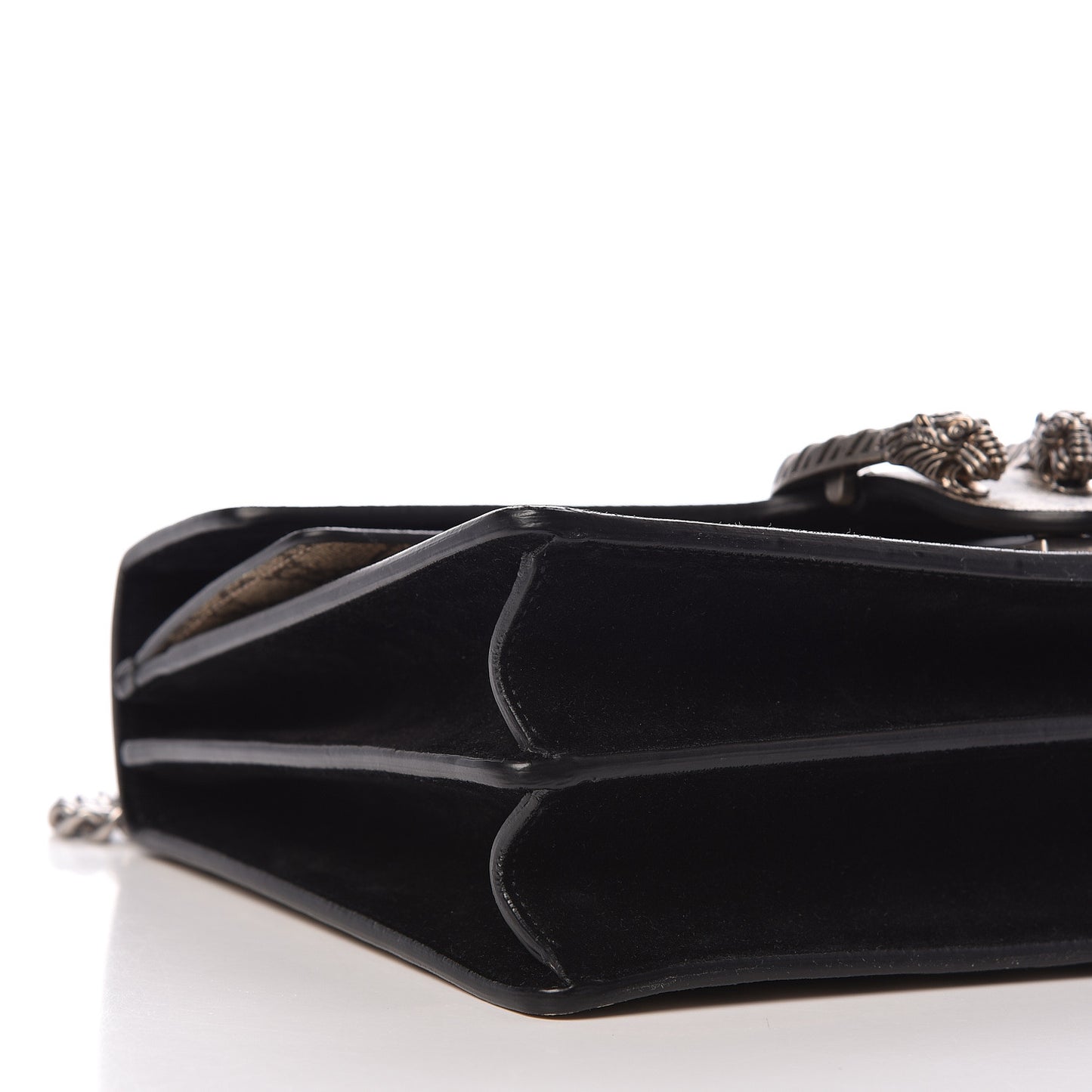 GG Supreme Monogram Medium Dionysus Shoulder Bag Black