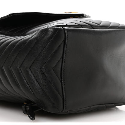 Saint Laurent Lambskin Matelasse Monogram Joe Backpack Black 8 of 10