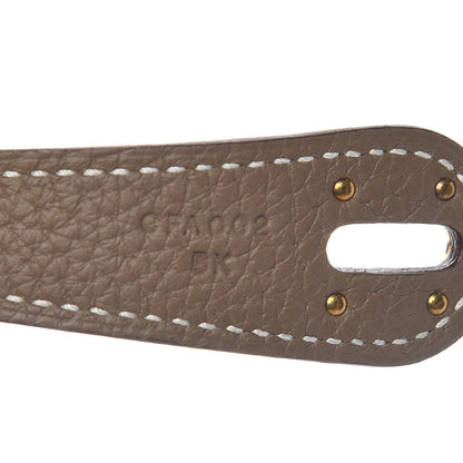 Hermes Taurillon Clemence Lindy 30 Etoupe 9 of 10