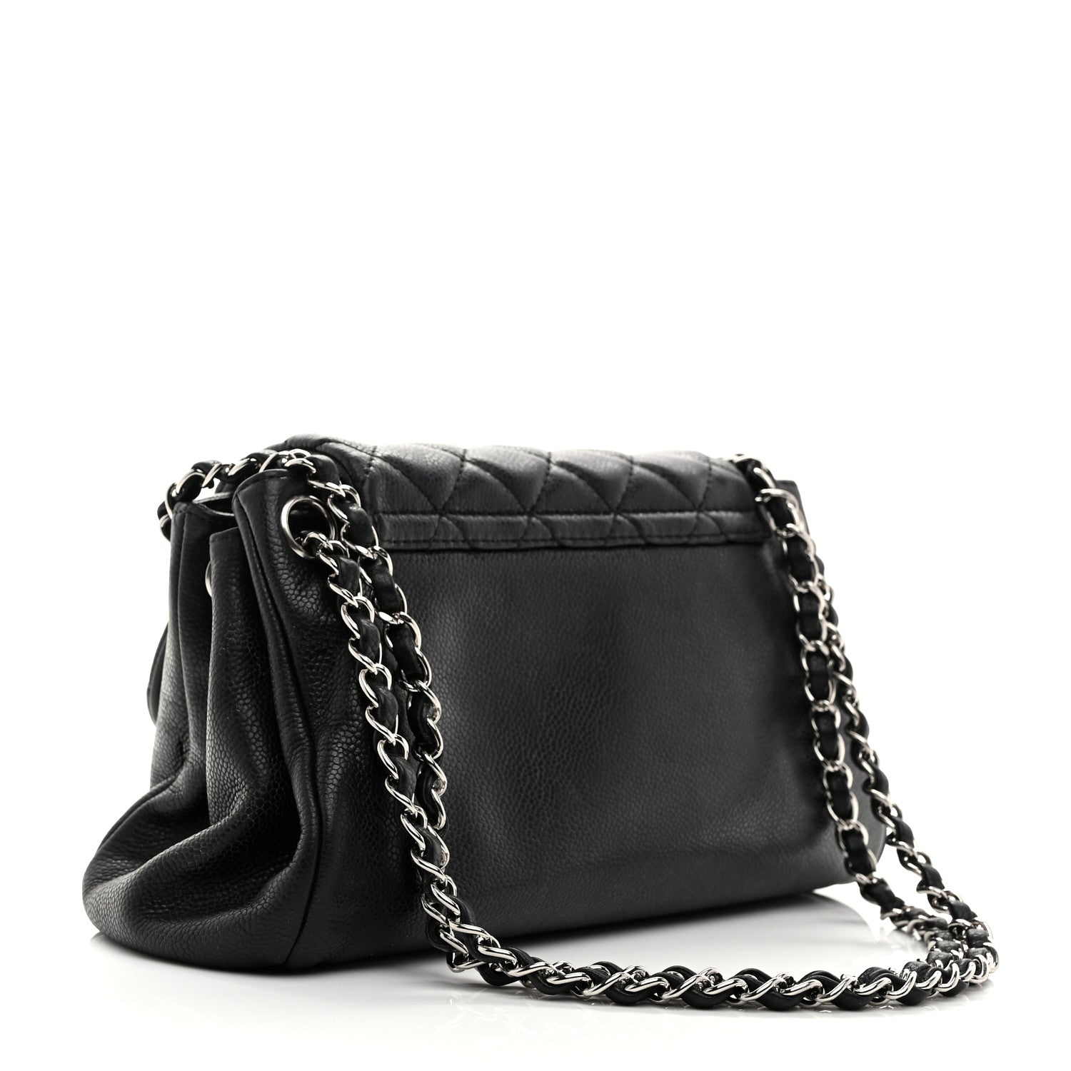 Chanel Caviar Quilted Accordion Mademoiselle Flap Black 3 of 10