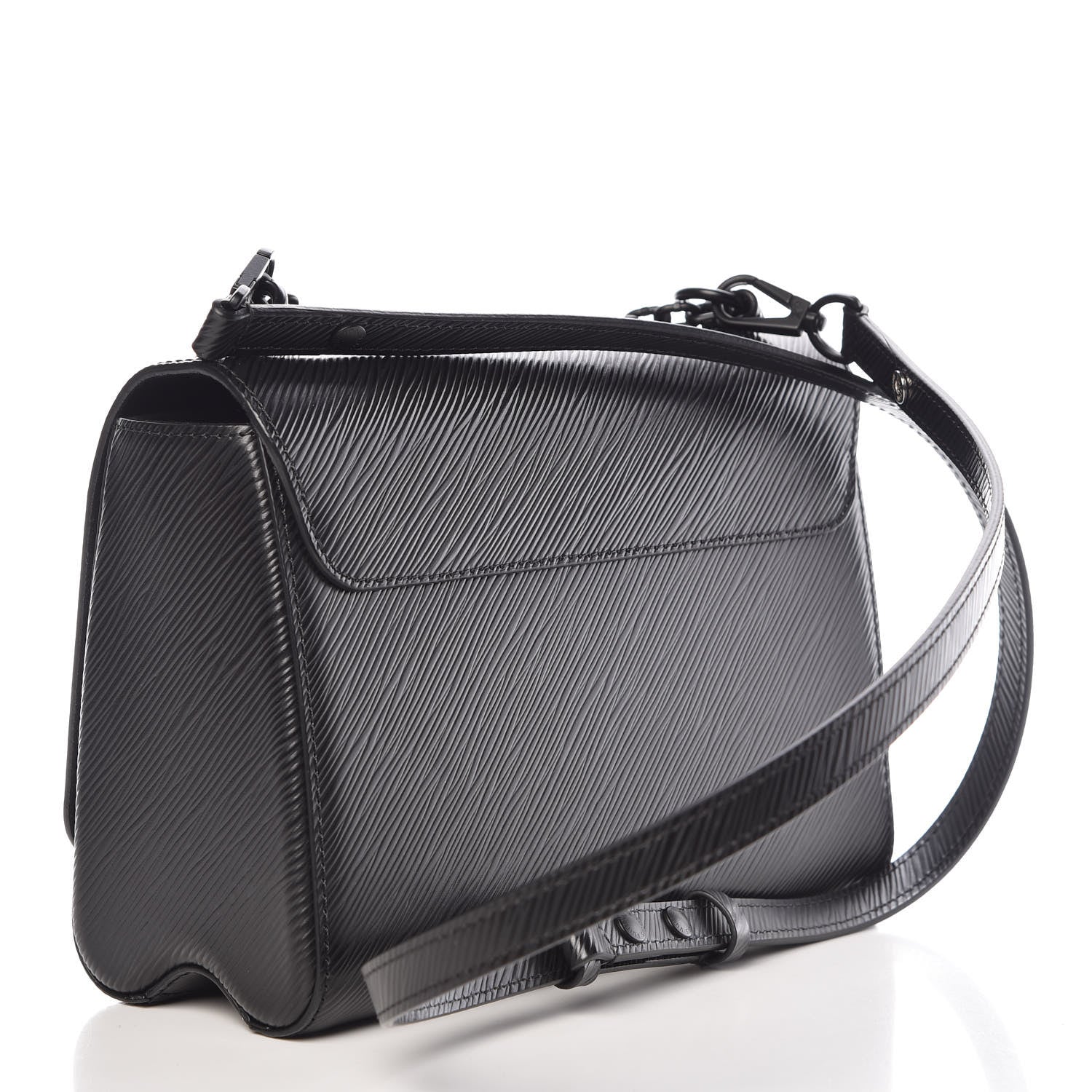 Louis Vuitton Epi Twist Shoulder Bag MM Matte Black 384076