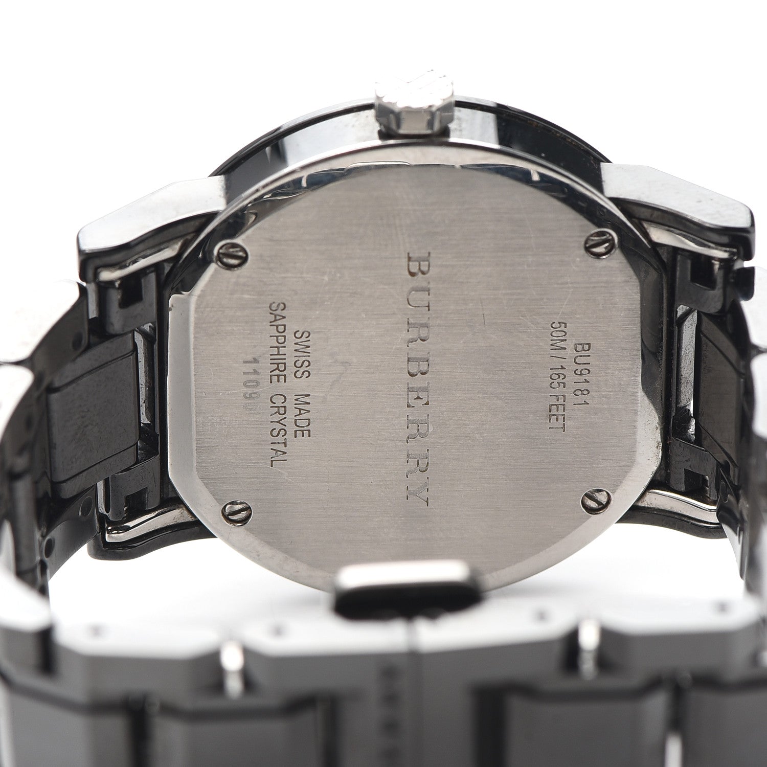 Burberry Stainless Steel Ceramic 34mm Quartz Watch Black BU9181 4 of 6