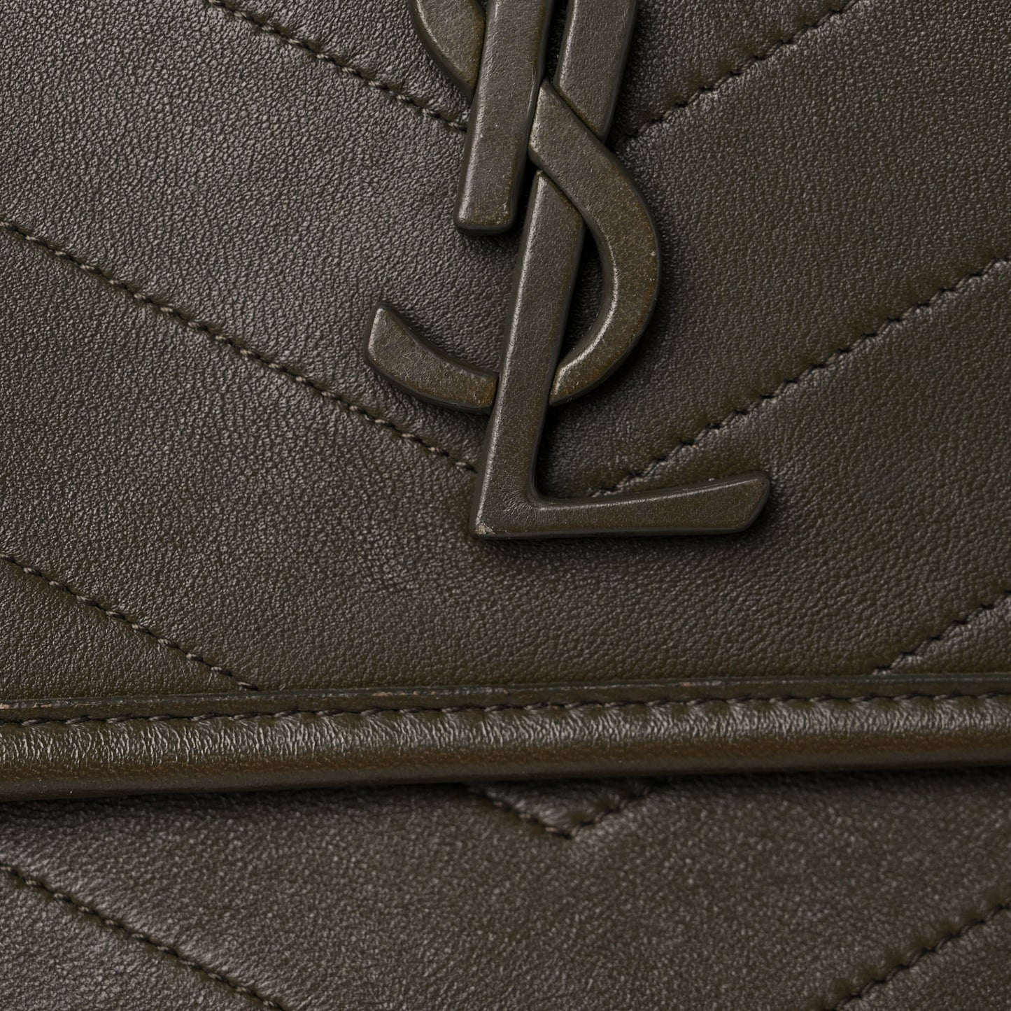 Lambskin Matelasse Monogram Medium Niki Chain Satchel Seaweed