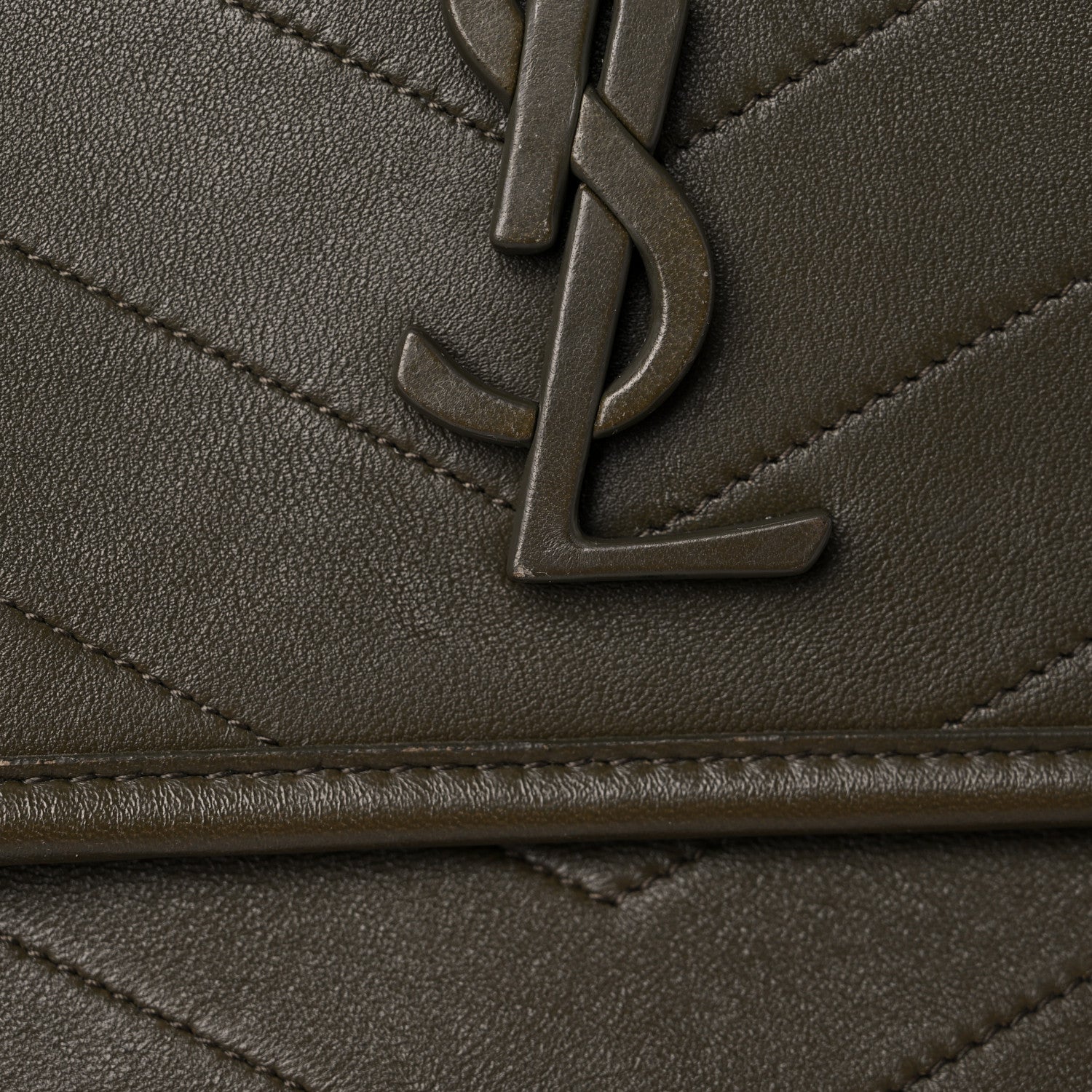 Saint Laurent Lambskin Matelasse Monogram Medium Niki Chain Satchel Seaweed 13 of 13