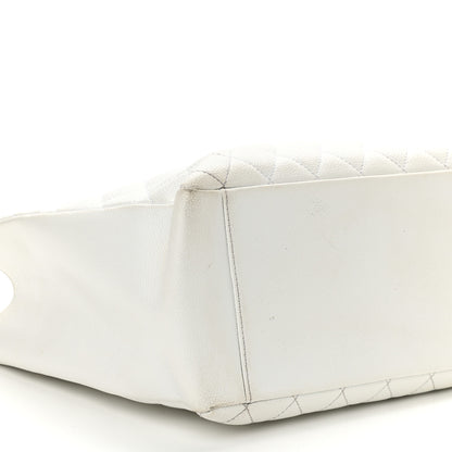 Chanel Caviar Quilted Grand Shopping Tote GST White 10 of 21