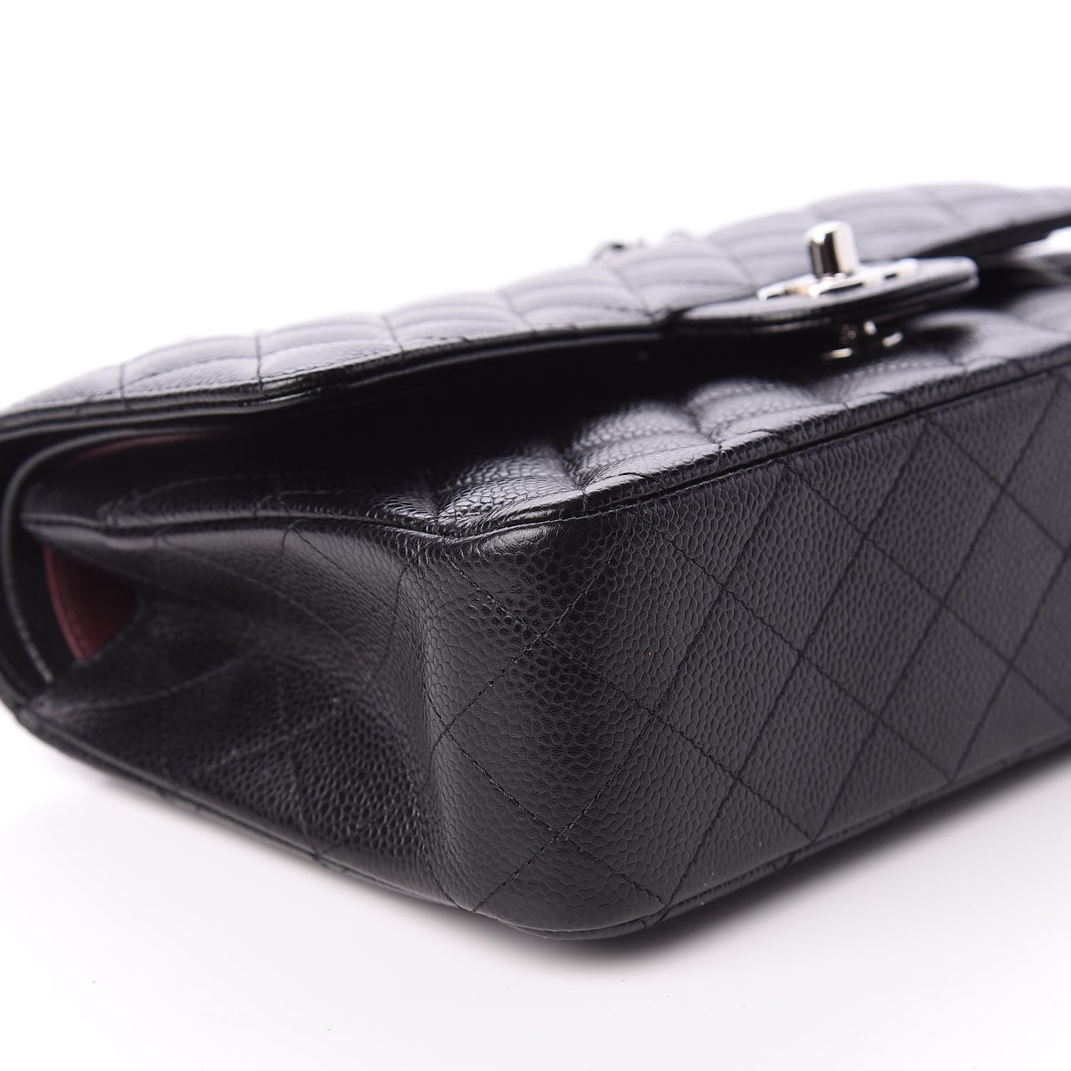 Chanel Caviar Quilted Medium Double Flap Black 7 of 12
