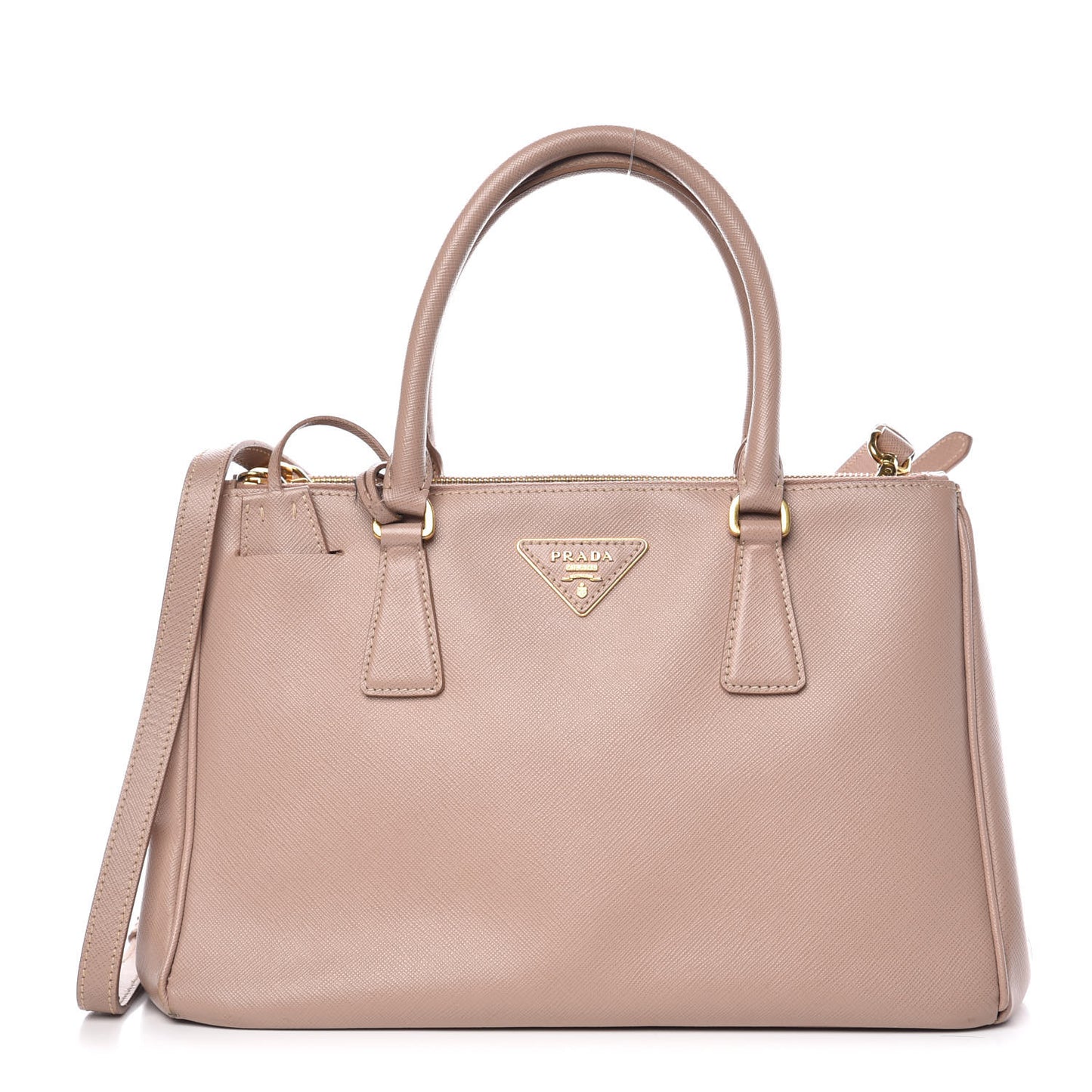 Saffiano Small Galleria Double Zip Tote Cammeo