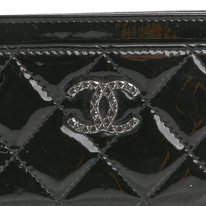 Chanel Patent Quilted Brilliant Card Holder Black 11 of 11