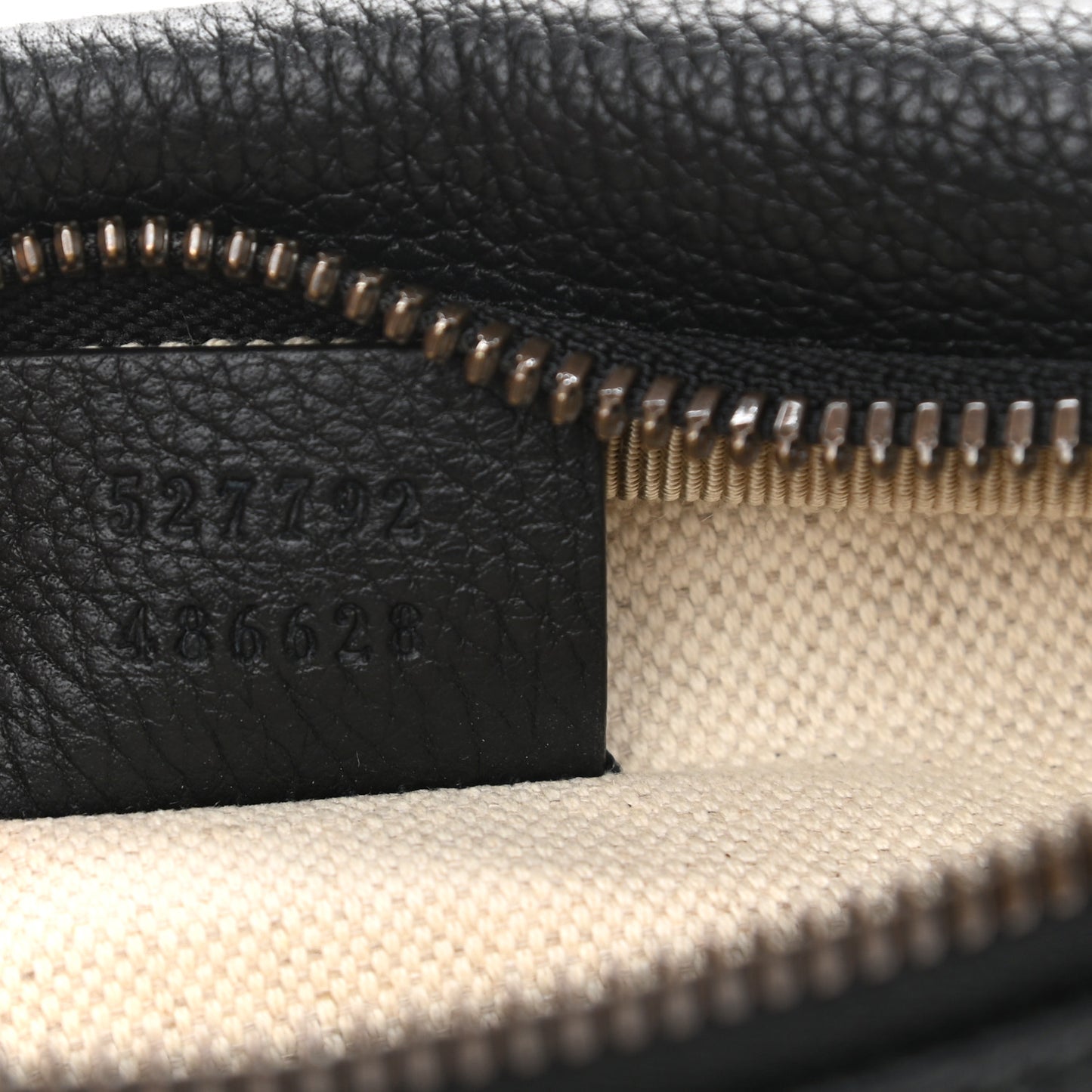 Grained Calfskin Small Logo Belt Bag Black