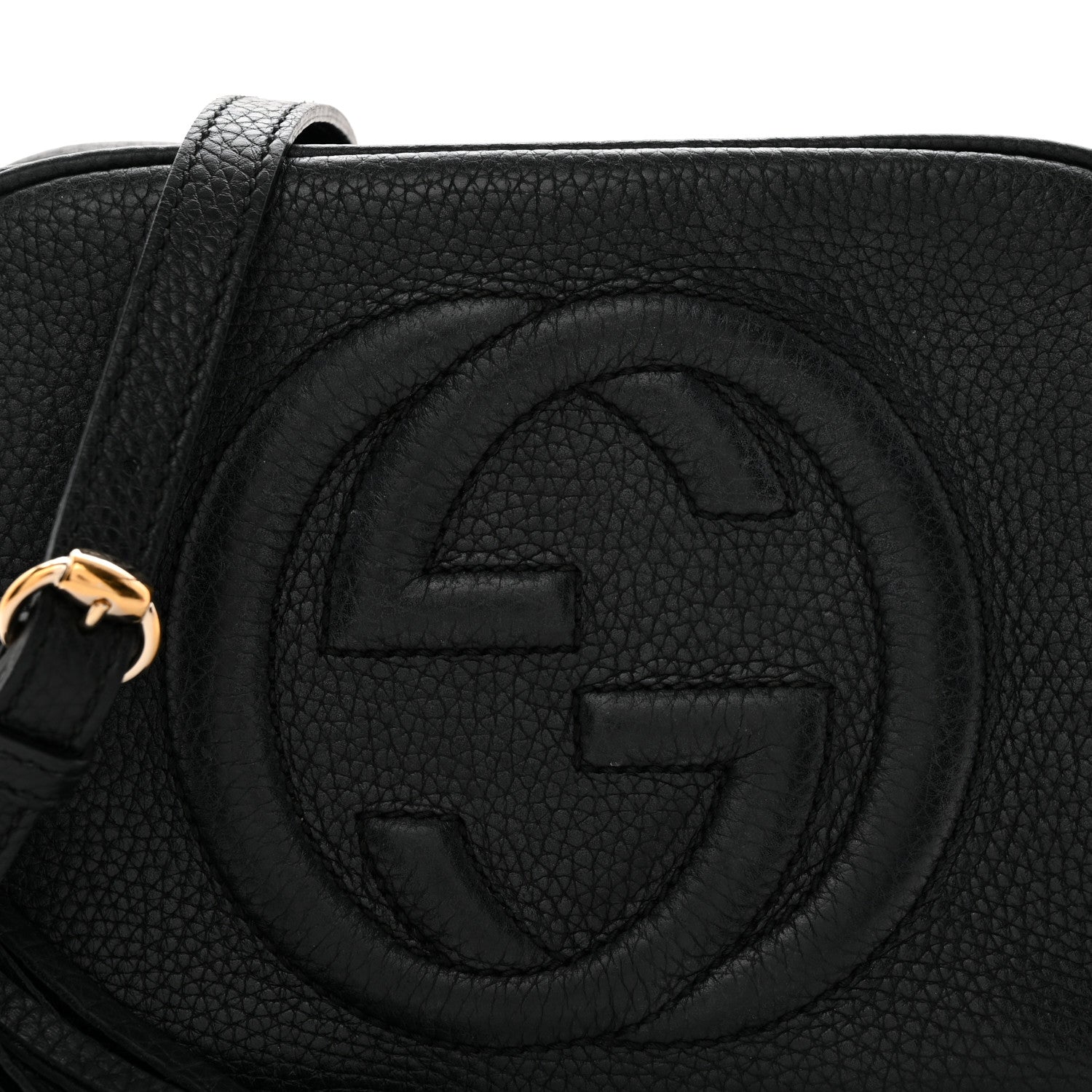 Gucci Pebbled Calfskin Small Soho Disco Bag Blue 7 of 12
