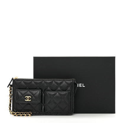 Chanel Caviar Quilted Polly Pocket Pouch Black 10 of 10