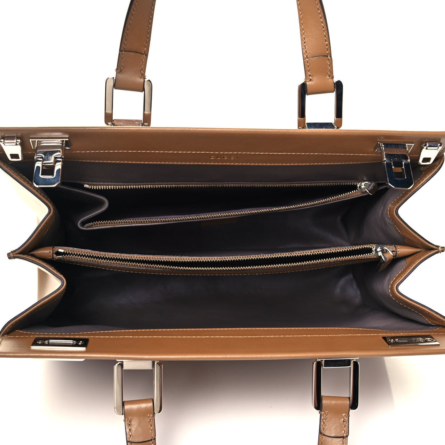 Smooth Calfskin Medium Zumi Top Handle Bag Friky Taupe