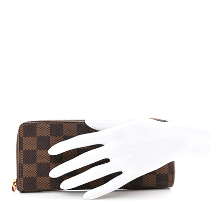 Louis Vuitton Damier Ebene Clemence Wallet 2 of 9
