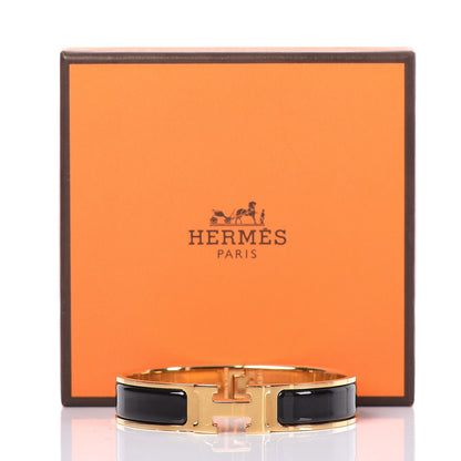 Hermes Enamel Narrow Clic Clac H Bracelet PM Black 5 of 5