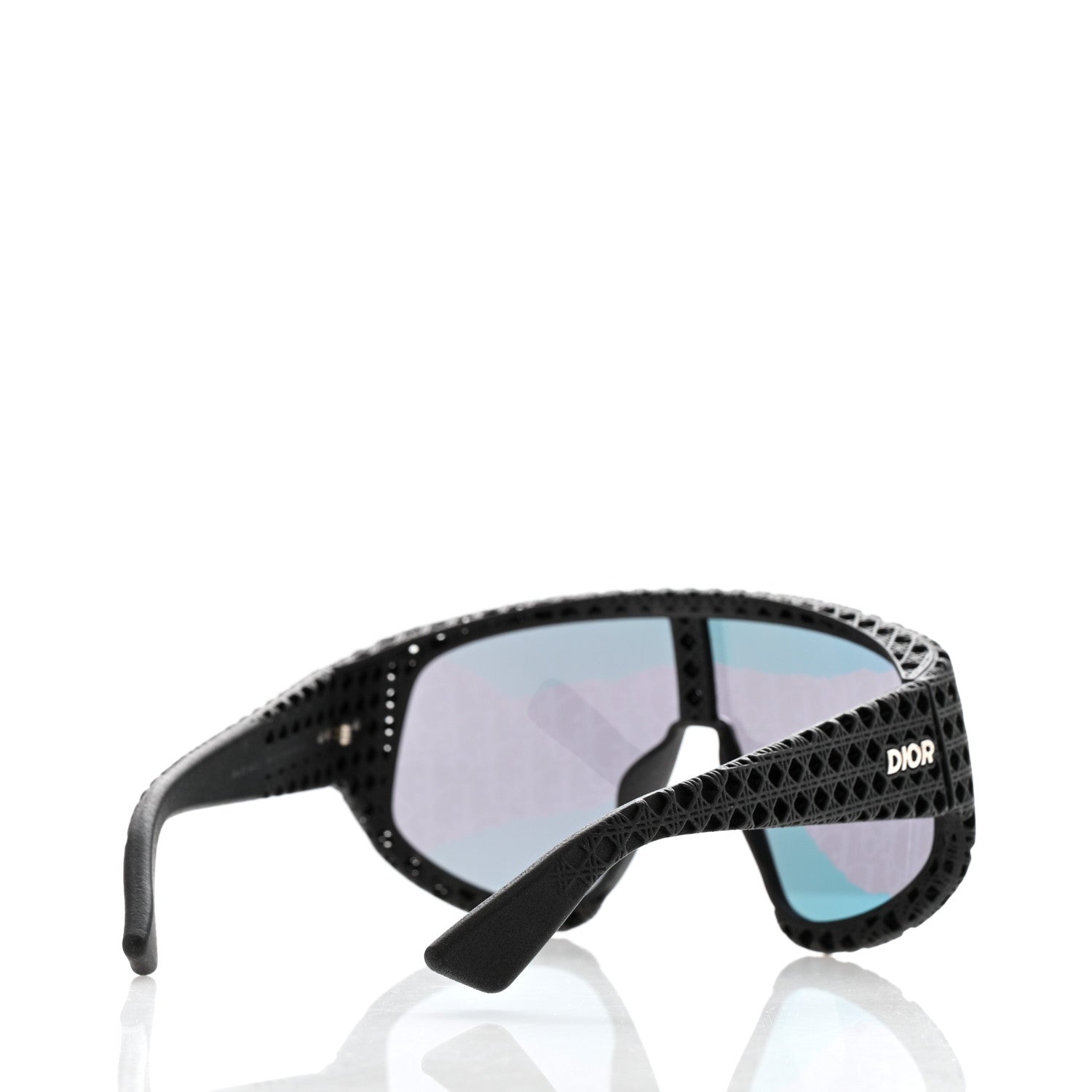 Christian Dior Acetate Nylon Cannage Oblique Mask Dior3D M1U Sunglasses Black Smoke 4 of 7