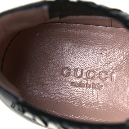 Gucci Waxed Calfskin Womens Ankle Boots 37 Black 10 of 14