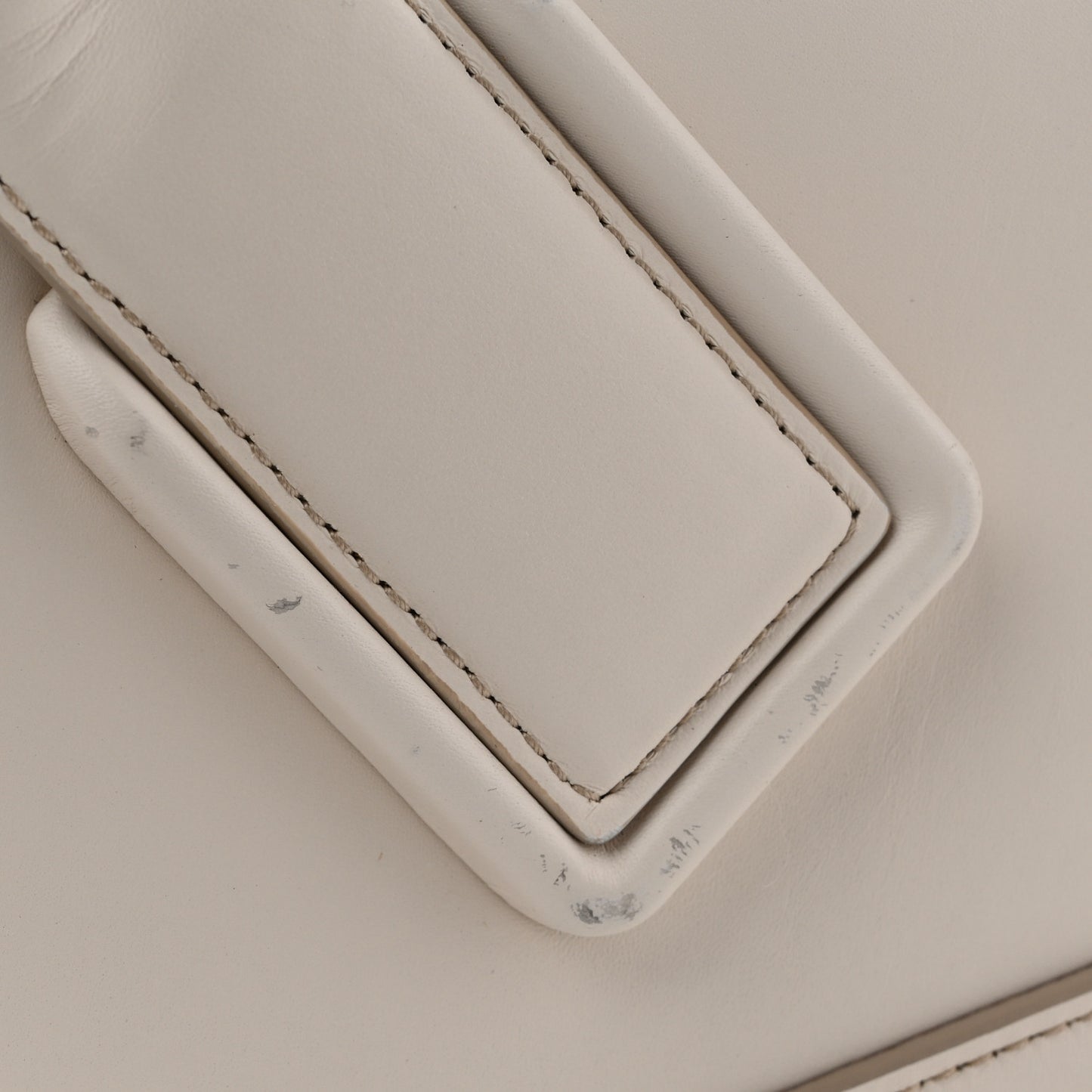 French Calfskin Maxi Intrecciato Large Arco  Bianco