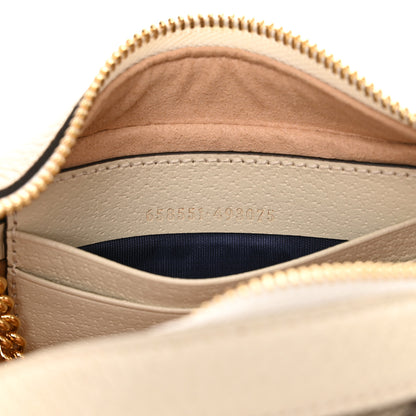 Gucci GG Supreme Monogram Textured Dollar Calfskin Web Mini Ophidia Half Moon Hobo Beige Ebony Mystic White 7 of 10