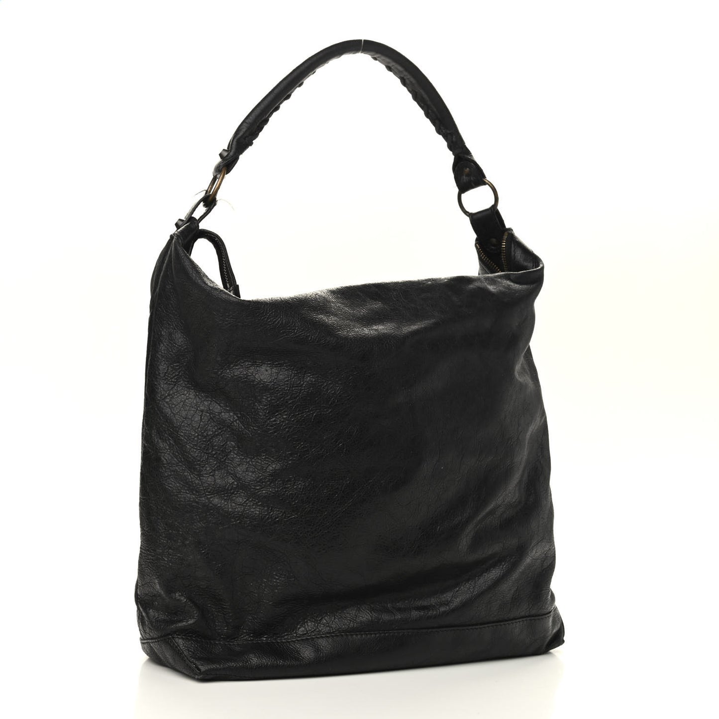 Agneau Classic Hardware Day Hobo Black