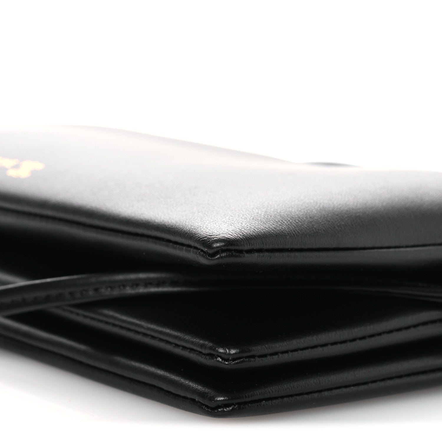 Celine Smooth Lambskin Trio Flap Crossbody Bag Black 10 of 11