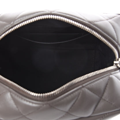 Saint Laurent Calfskin Y Quilted Monogram Small Loulou Bowling Bag Earth 4 of 8