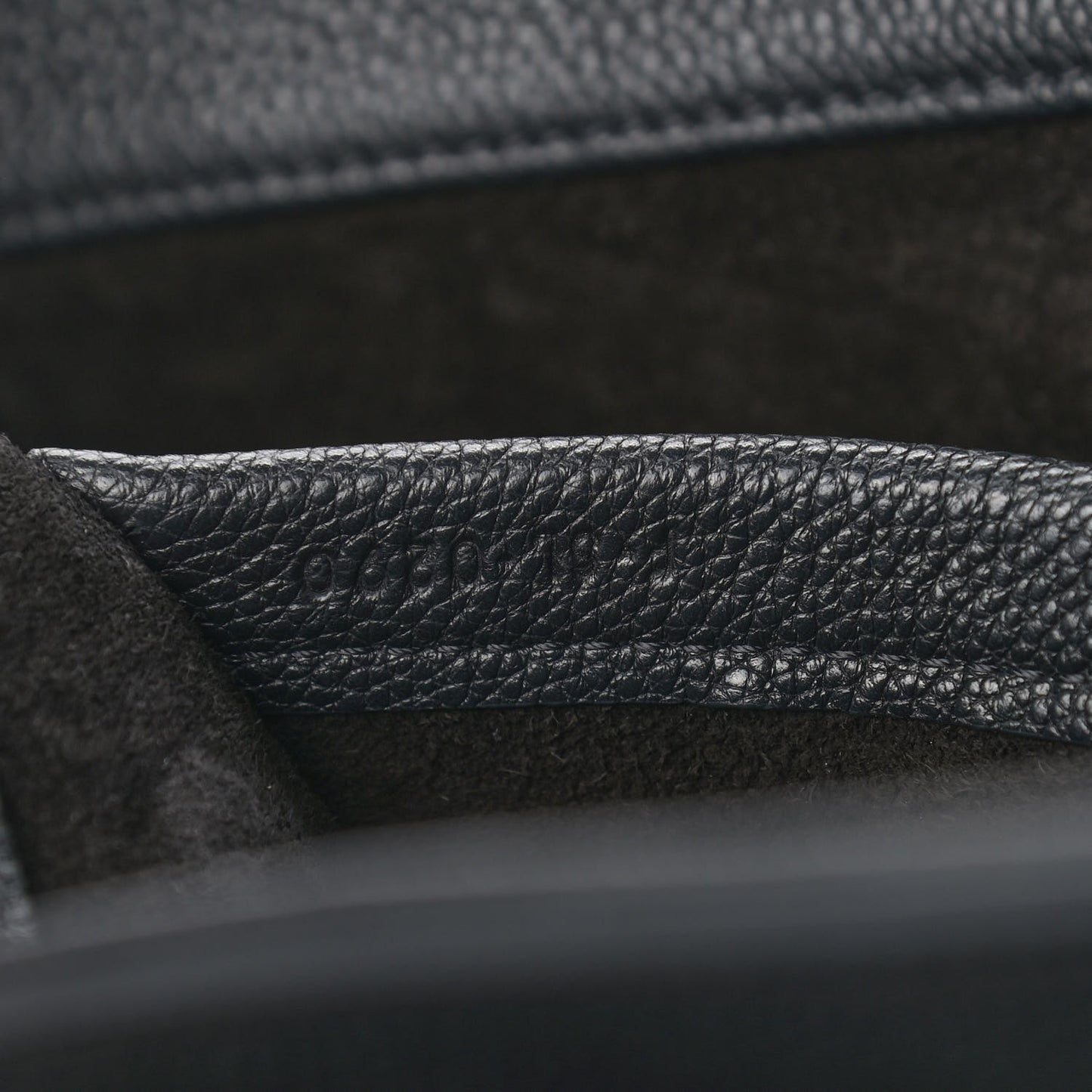 Grained Calfskin Large Soft 16 Bag Black