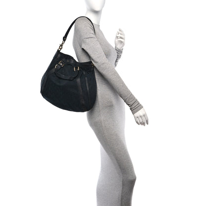 Gucci Monogram Medium Abbey Convertible Tote Black 2 of 11