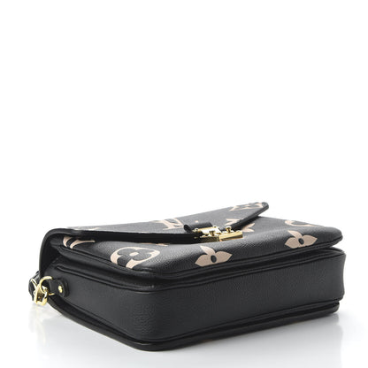 Louis Vuitton Empreinte Monogram Giant Pochette Metis Black Beige 4 of 9