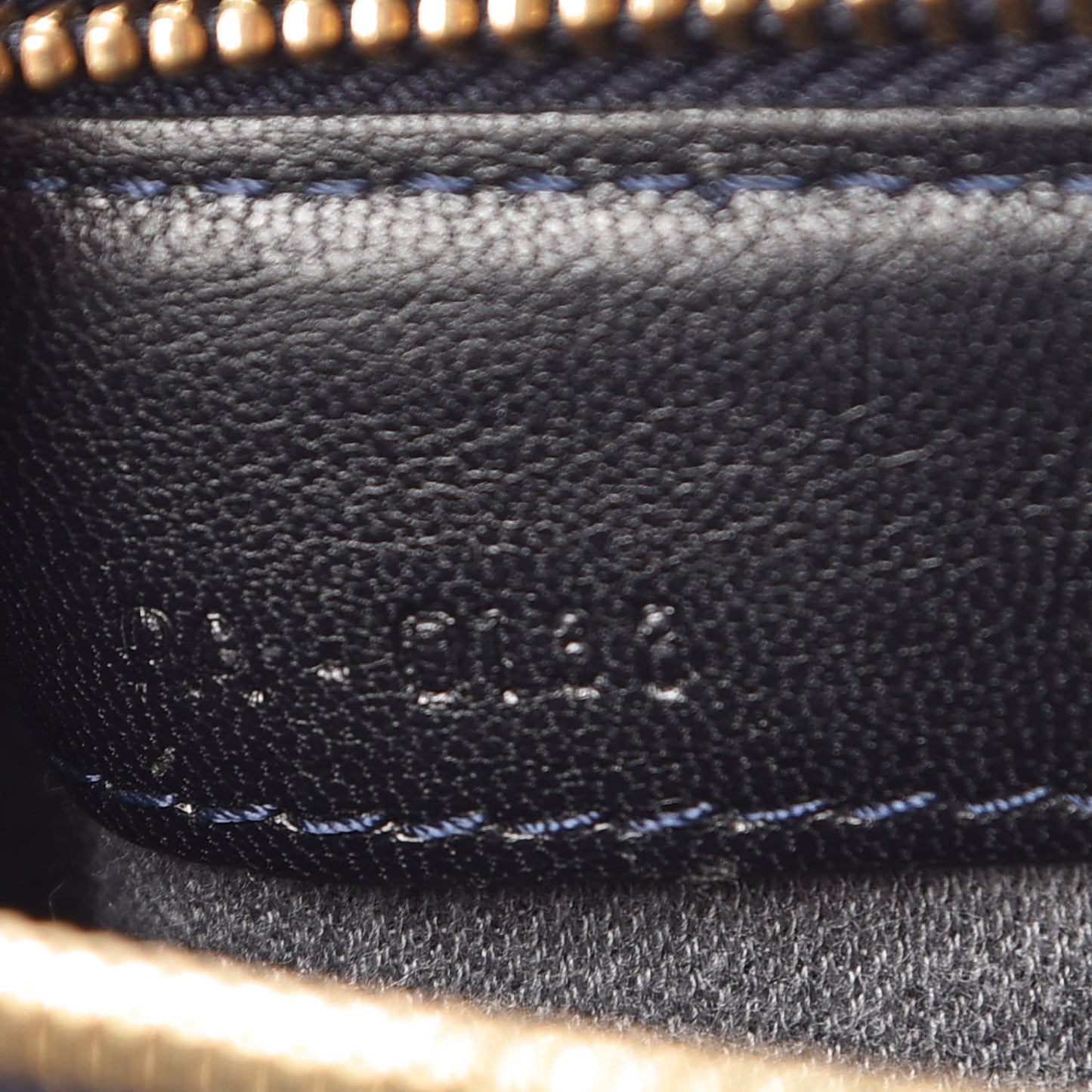 Lambskin Small Trio Crossbody Bag Navy Blue