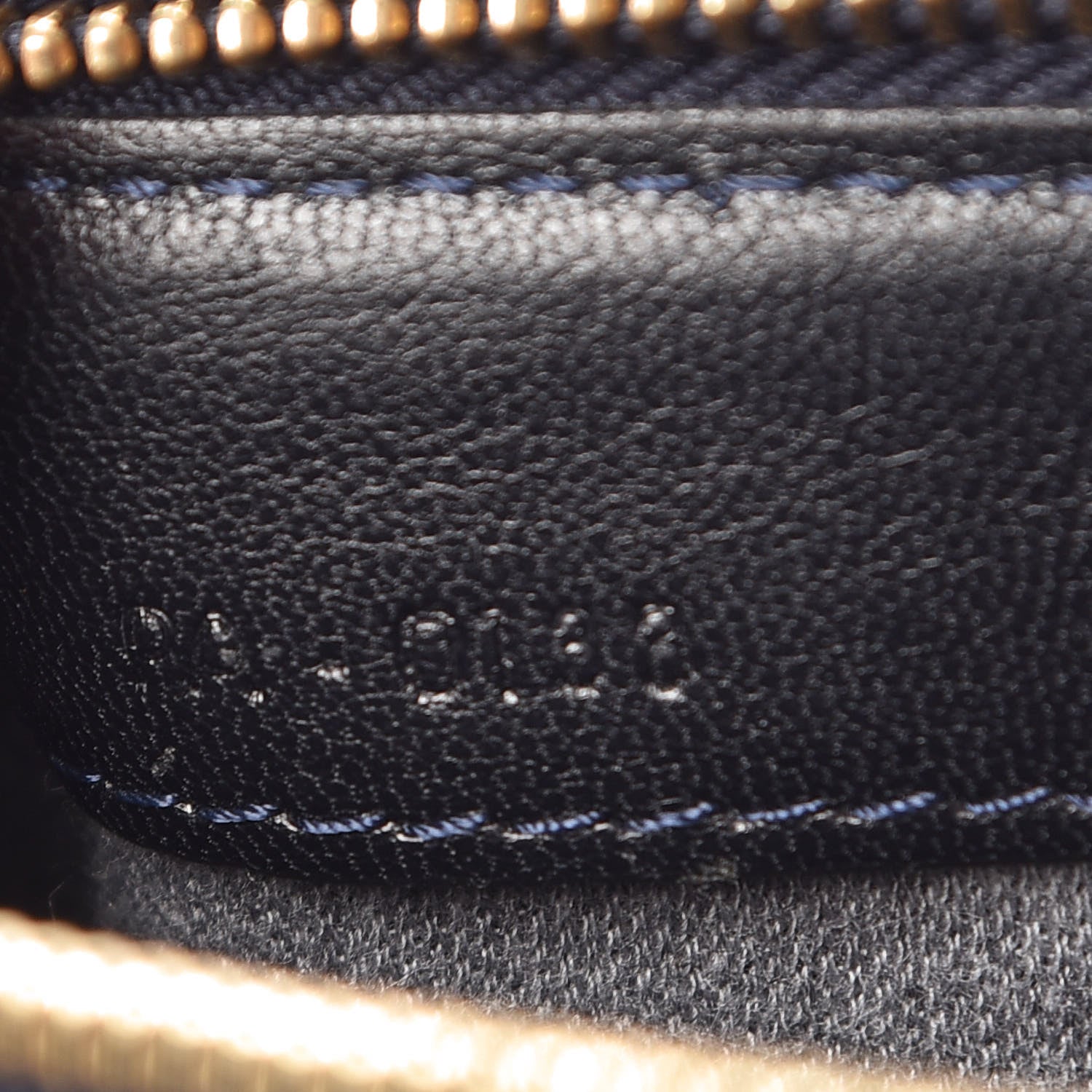 Celine Lambskin Small Trio Crossbody Bag Navy Blue 8 of 13