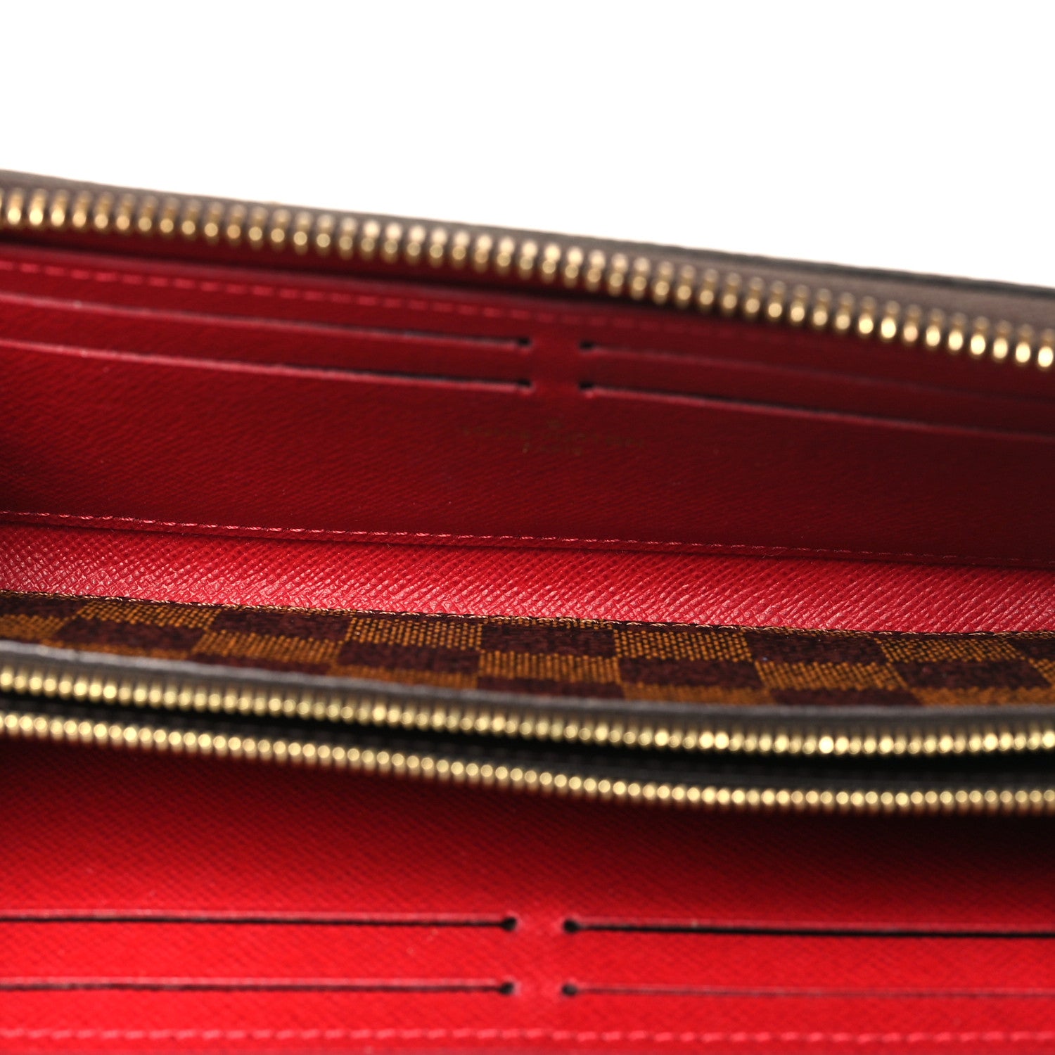 Louis Vuitton Damier Ebene Clemence Wallet Cherry 5 of 7