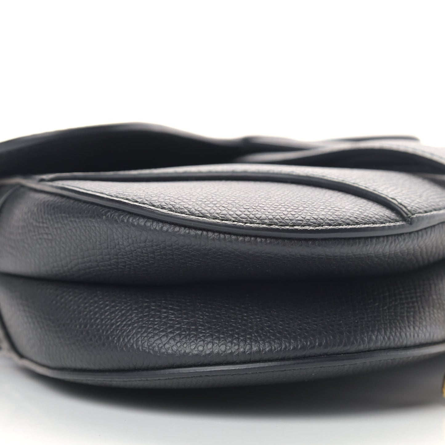 Calfskin Mini Saddle Bag Black