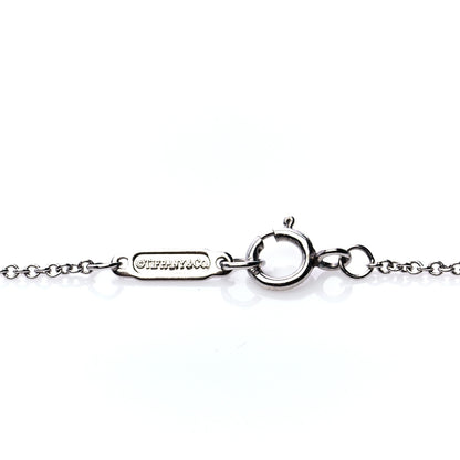 Tiffany Platinum Diamond .26ct Solitaire Pendant Necklace 5 of 7