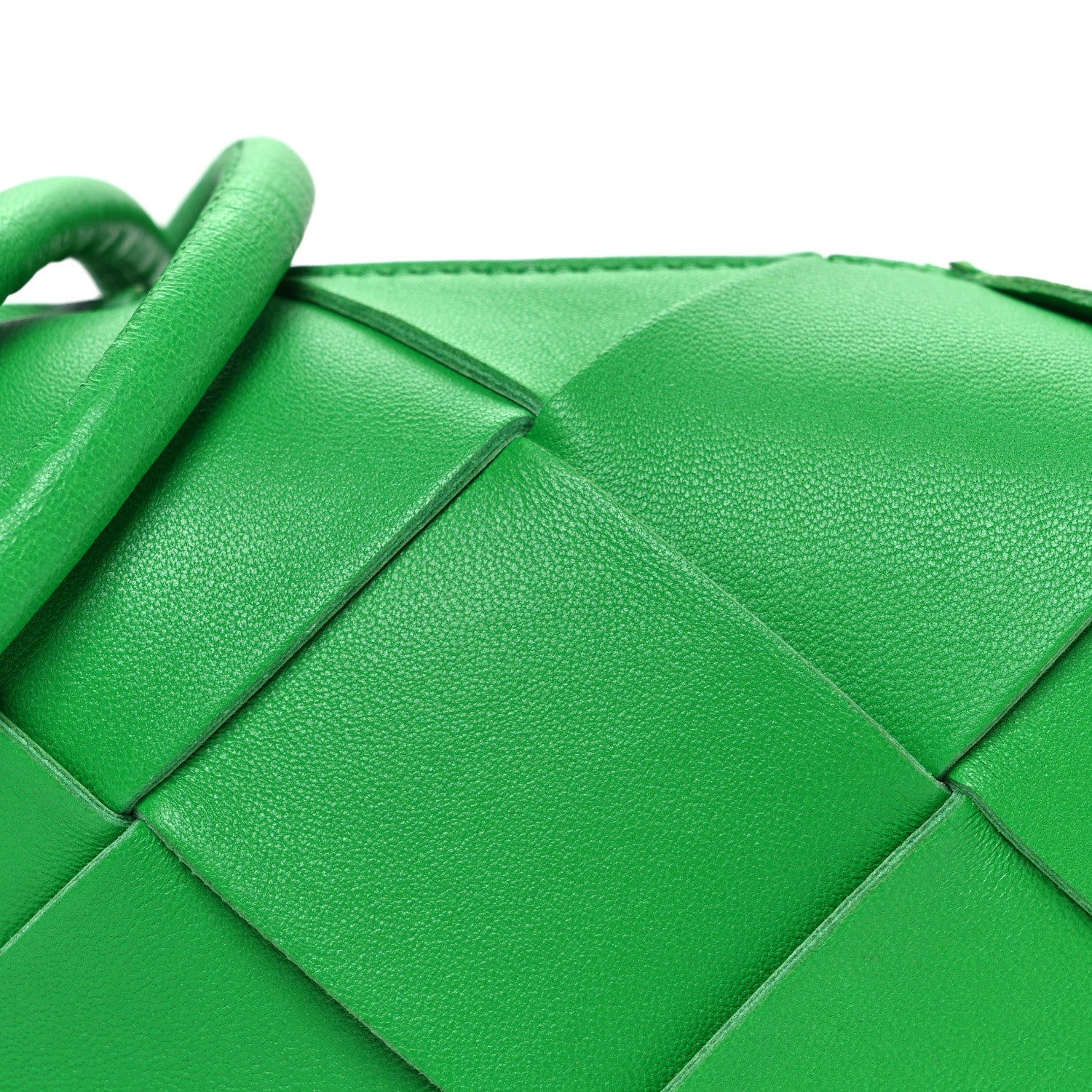 Bottega Veneta Lambskin Maxi Intrecciato Mini Cassette Camera Bag