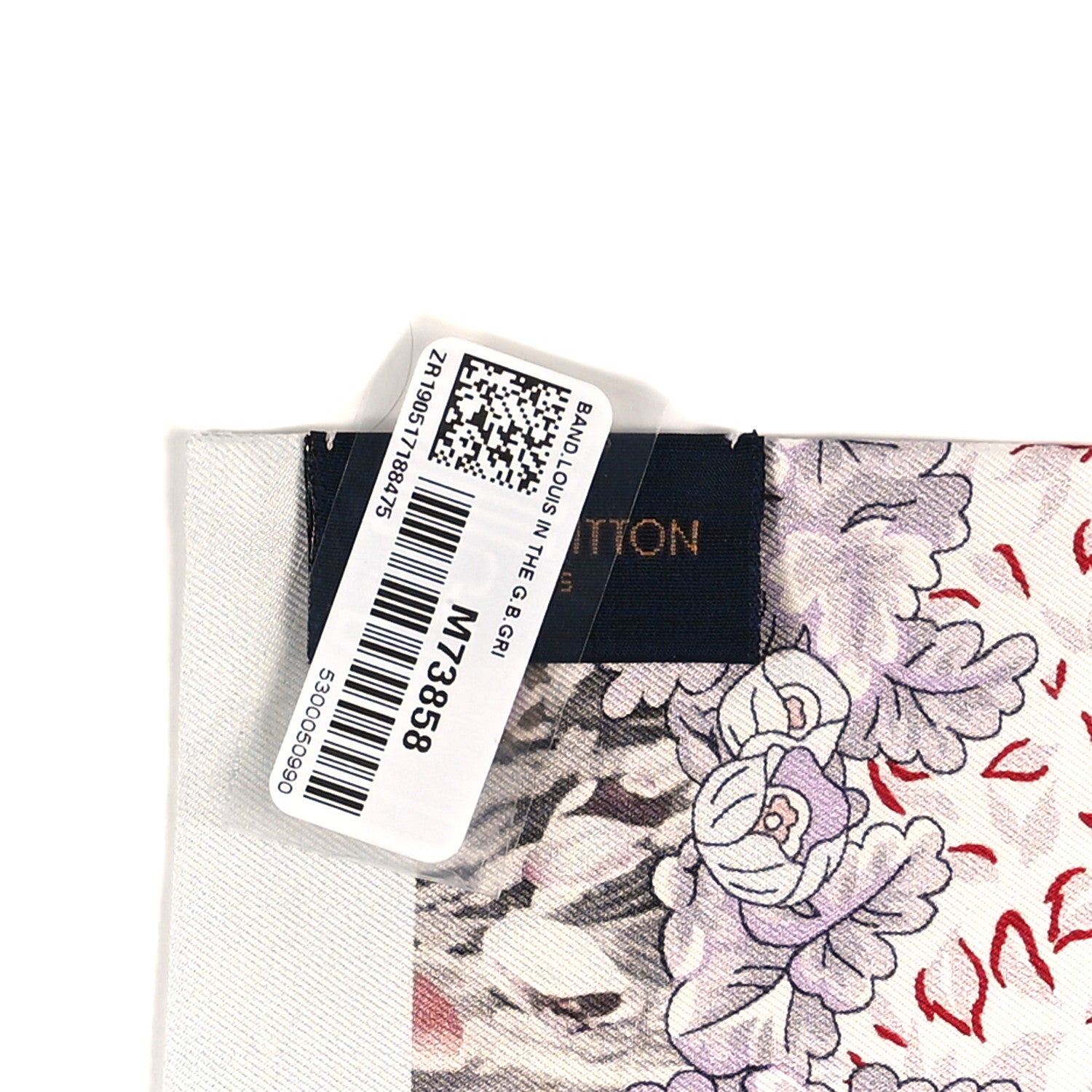 Louis Vuitton Silk Louis In The Garden Bandeau White 3 of 3