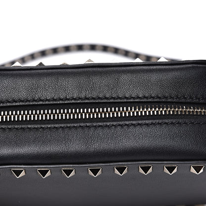 Valentino Garavani Calfskin Rockstud Camera Crossbody Bag Black 6 of 11