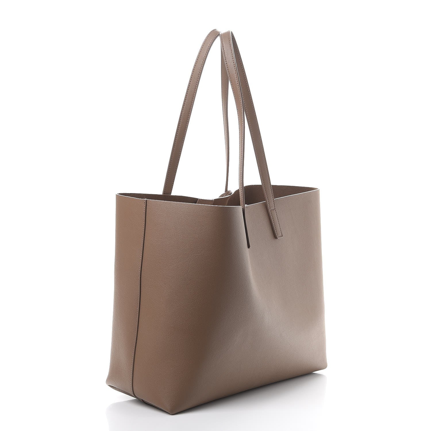 Saint Laurent Calfskin Large Shopping Tote Taupe 4 of 14